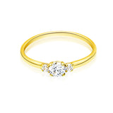 Trilogie – Dreistein-Diamantring